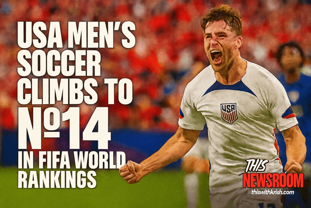 USA FIFA World Ranking rises to №14 as the U.S. passes Mexico in FIFA update