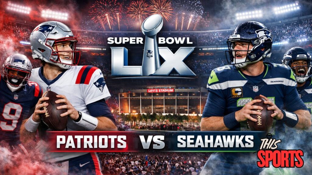 Super Bowl 2026 Patriots vs Seahawks matchup at Levi’s Stadium in Santa Clara