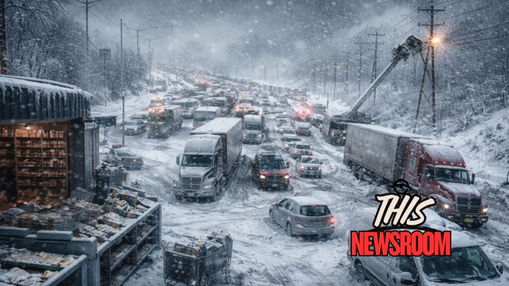 Winter storm shuts down highways, supply chains, and power infrastructure causing widespread economic disruption
