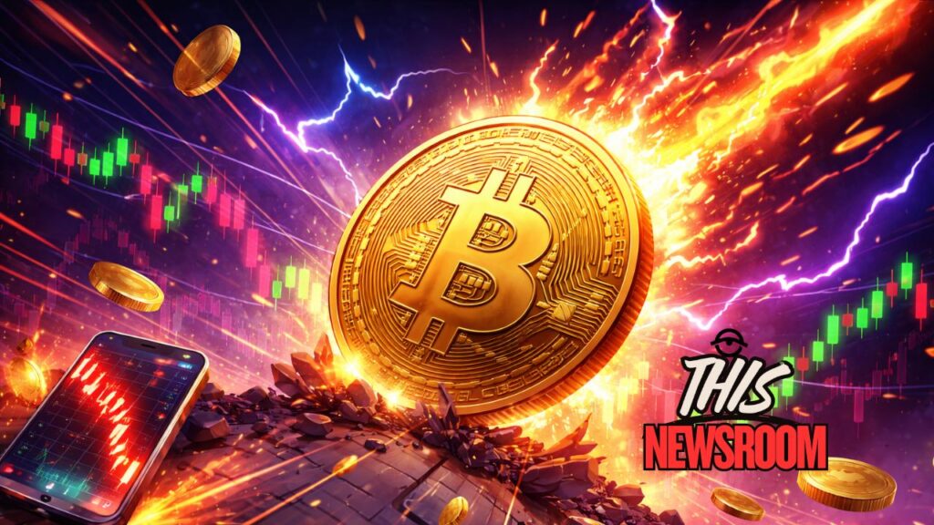 Bitcoin price crash showing market volatility and cryptocurrency selloff