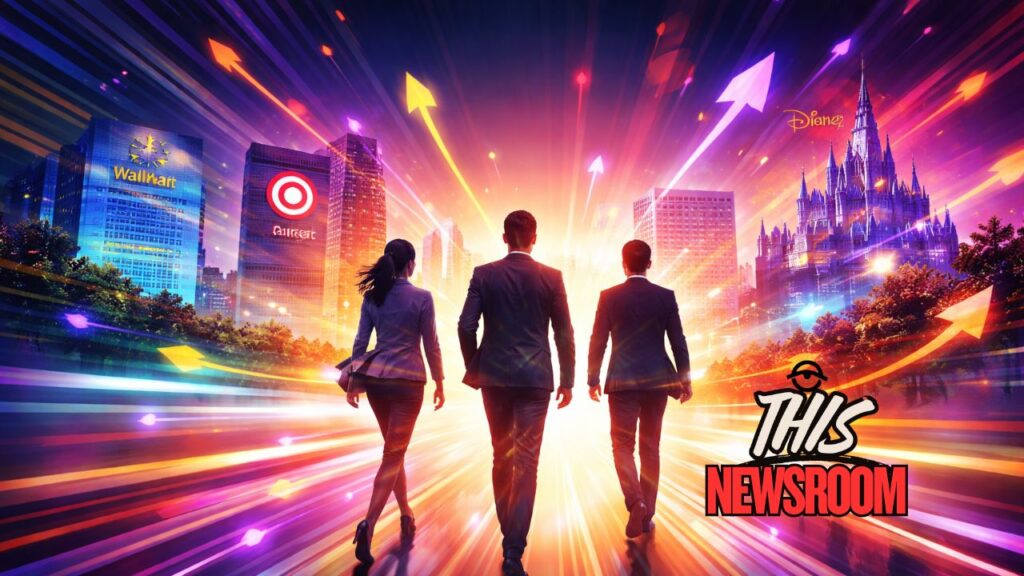 Abstract illustration representing CEO leadership changes at major U.S. corporations