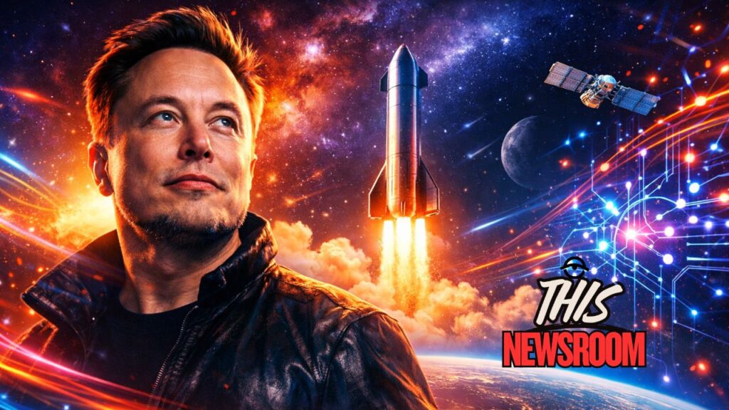 Elon Musk as xAI is acquired by SpaceX, highlighting AI integration and pre IPO strategy