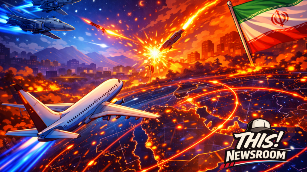 Middle East Airspace Shut Down After U.S.-Israel Strikes, Iran Retaliates — Global Flights Disrupted