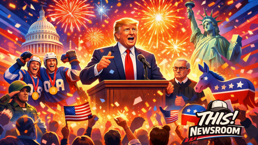 The 2026 State of the Union focused on economic strength, border policy, and national security themes.