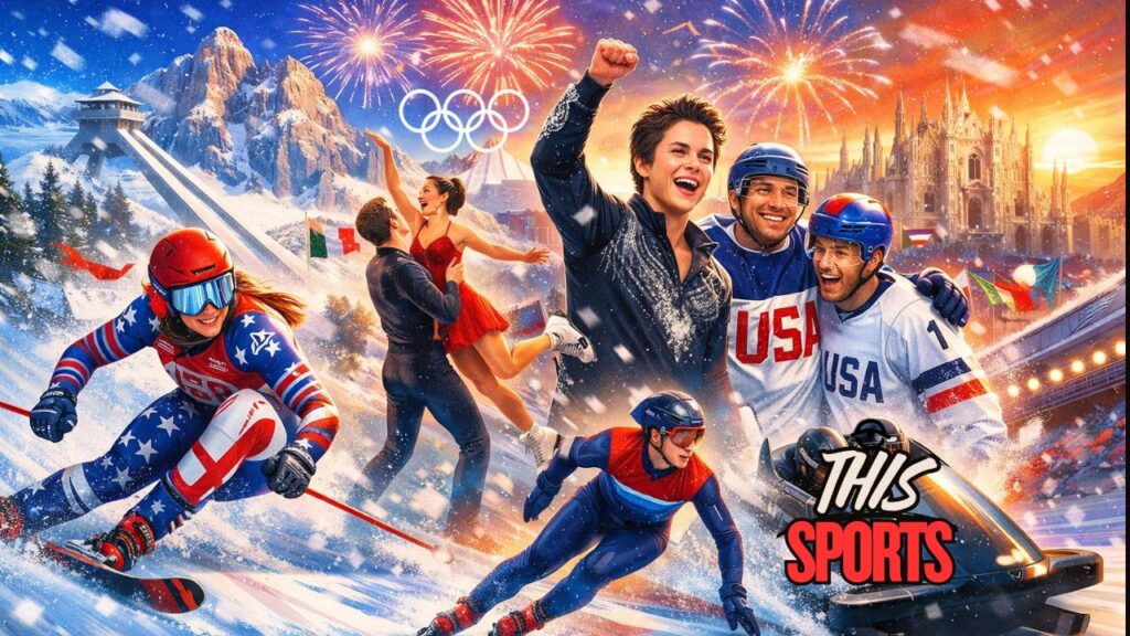 Winter Olympics 2026 Week One action featuring Team USA athletes across skiing, skating, hockey, and bobsled events