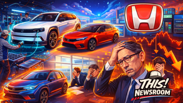 Honda faces historic financial loss as EV investments slow and hybrid strategy expands.