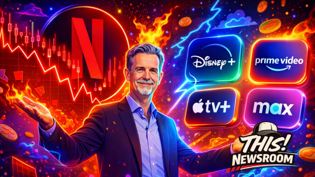 Netflix Stock Drops 9% After Reed Hastings Resigns — What It Means Next