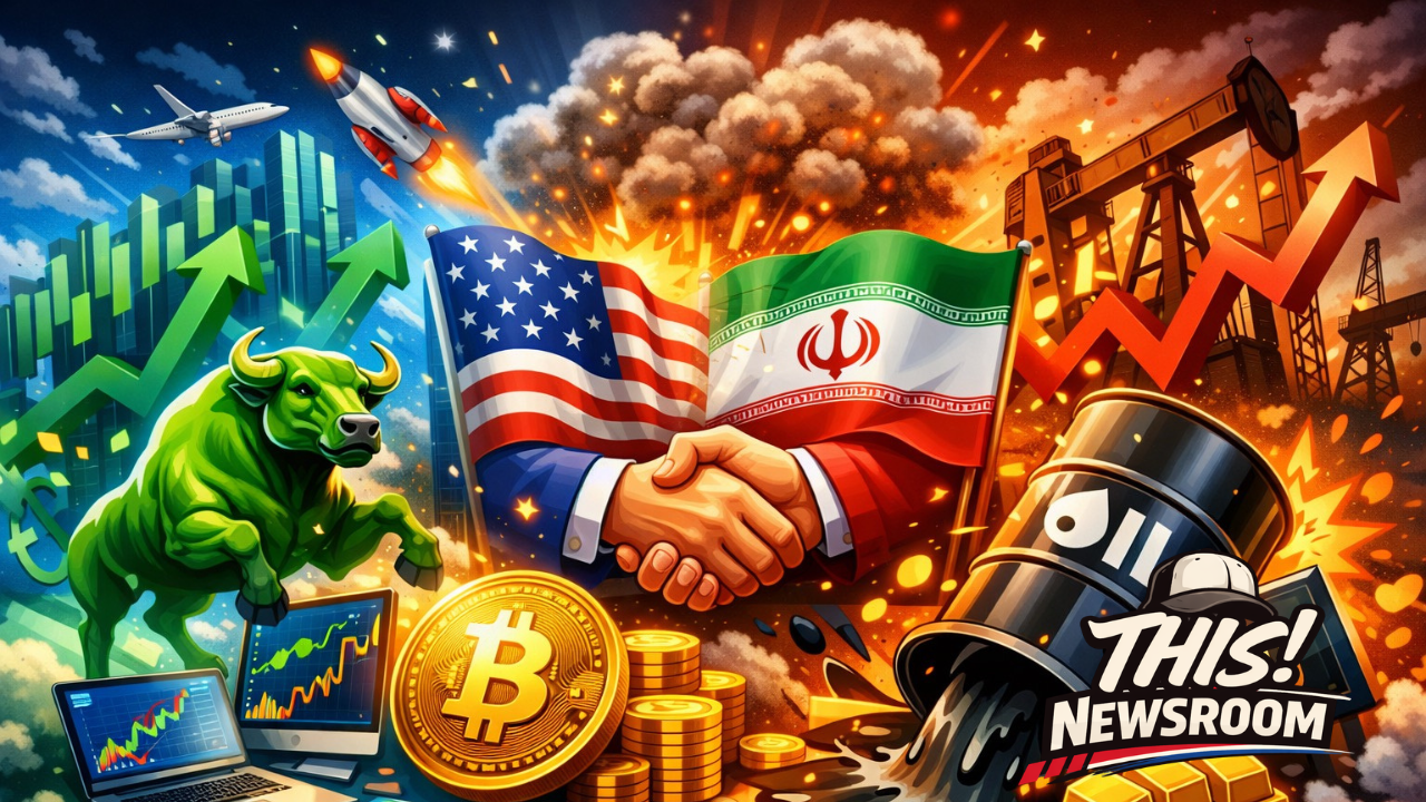 US–Iran Ceasefire Sparks Stock Rally and Crypto Surge as Oil Prices Drop