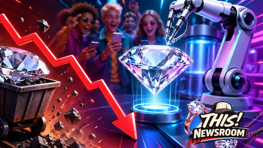 Diamond Prices Crash as Gen Z Chooses Lab-Grown Over Natural Stones