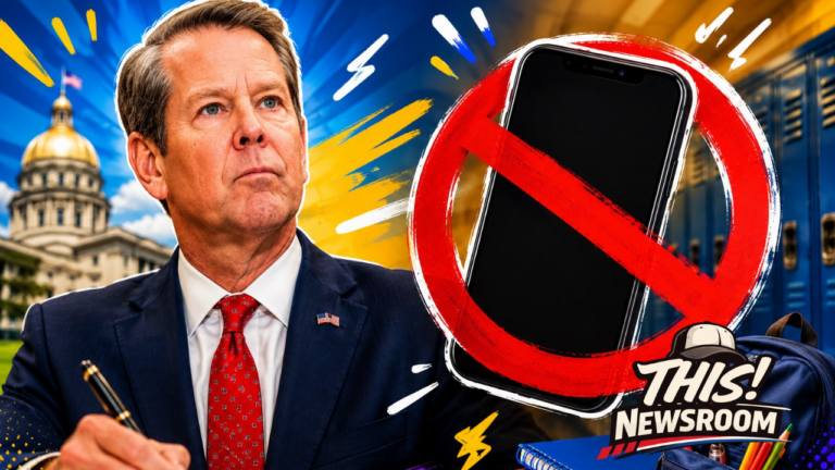 Georgia Bans Cellphones in High Schools After Gov. Brian Kemp Signs New Law