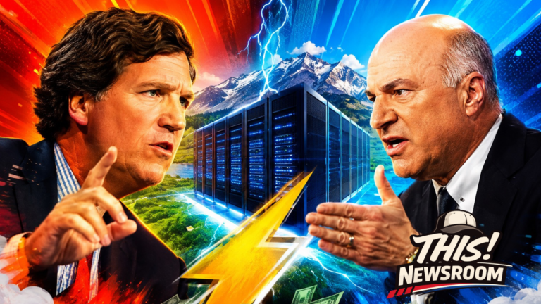 Tucker Carlson and Kevin O’Leary Clash Over Massive Utah Data Center Project