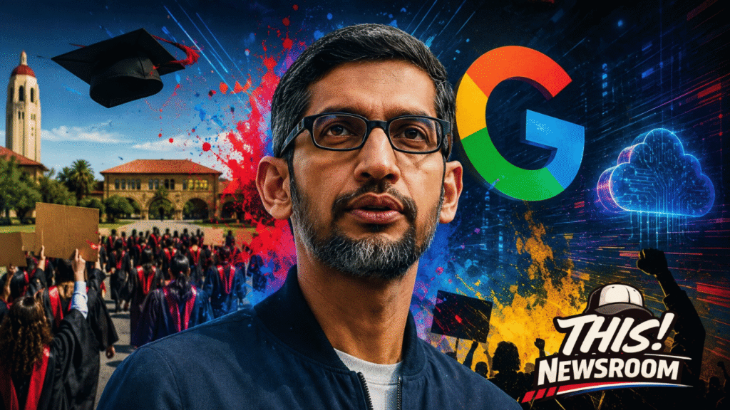More Than 100 Stanford Students Walk Out During Google CEO Sundar Pichai's Commencement Speech