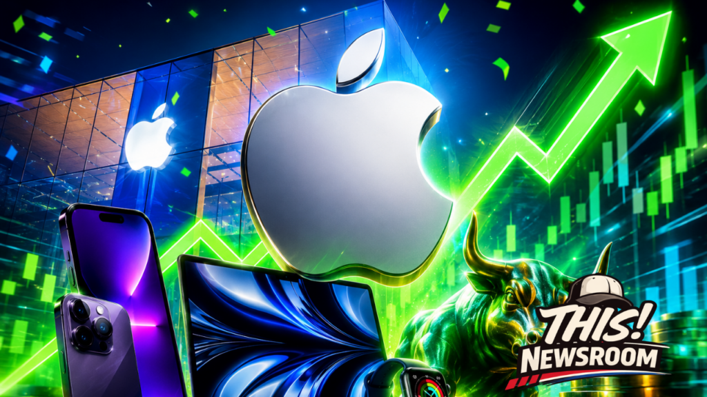 Apple Stock Hits Record High as Market Cap Tops $4.6 Trillion