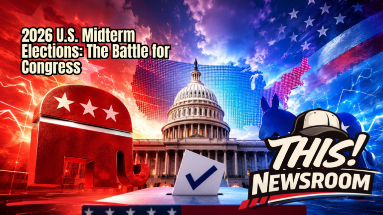 The 2026 midterm elections will determine control of the U.S. House and help shape the balance of power in the Senate.