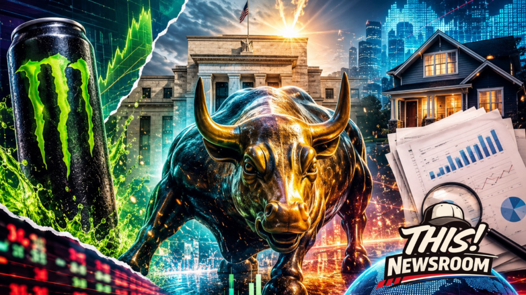 Wall Street faces a busy Tuesday as investors watch Monster Beverage, household debt, housing data, earnings and inflation.