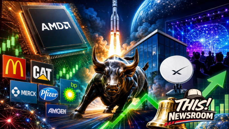AMD and SpaceX earnings join the Ai4 conference and ADI Global Distribution’s market debut on a packed Tuesday for investors.