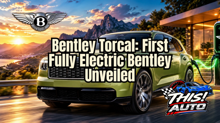 The Bentley Torcal marks the luxury automaker’s entry into the fully electric vehicle market.