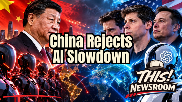 China's opposition to slowing artificial intelligence development highlights the growing international competition over advanced AI.