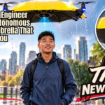 An autonomous flying umbrella demonstrates how drone technology could turn an everyday object into a hands-free personal robot.