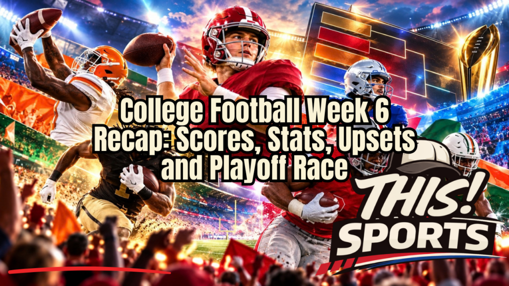 College football's first major October weekend delivered statement wins, huge performances and major movement in the national playoff conversation.